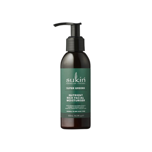 Sukin Super Greens Nutrient Rich Facial Moisturiser 125ml