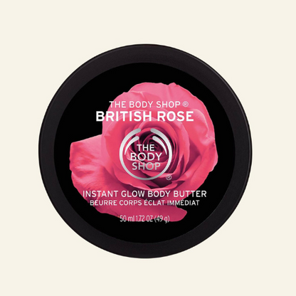 The Body Shop British Rose Instant Glow Body Butter - 50ml